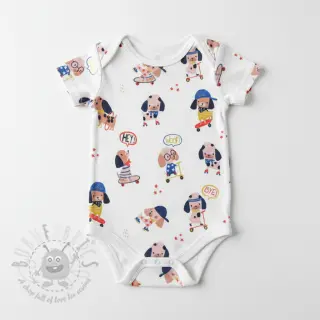 Tricot Dogs white digital print