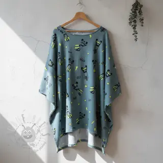 Tricot NEON Super heroes smoke blue melange