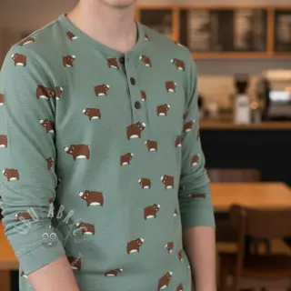 Tricot Bears dark mint melange