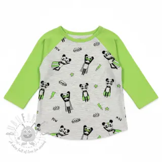 Tricot NEON Super heroes ecru melange