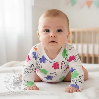 Tricot Flower prints white