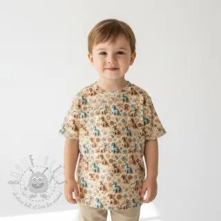 Tricot 3D Friends design A digital print