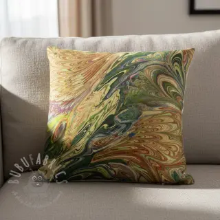 Kunstbont Peacock green digital print