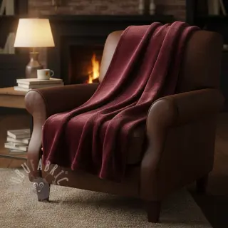 Kunstbont SMOOTH bordeaux