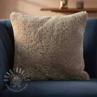 Kunstbont LUREX SILVER taupe