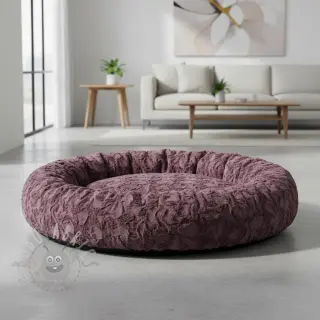 Kunstbont aubergine