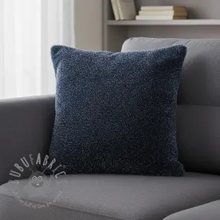 Kunstbont LUREX SILVER navy