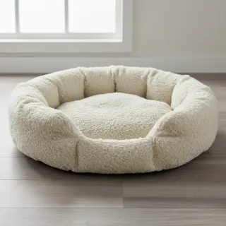 Umelá kožušina Curly ecru
