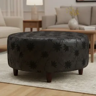 Umelá koža odevná Flowers design C