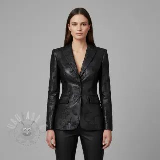 Kunstleer voor kleding Flowers design A