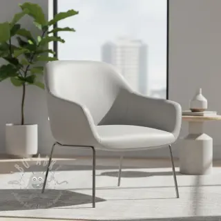 Kunstleer KARIA argent