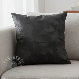 Kunstleer voor kleding FOIL black