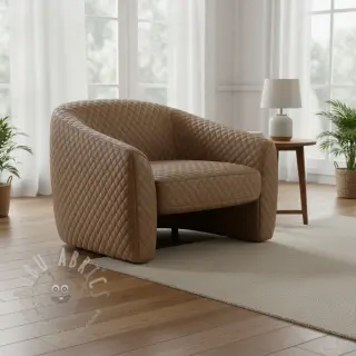 Kunstleer MATELASSE taupe