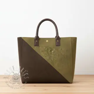 Kunstleer suède ALASKA mousse/brun