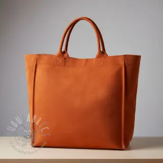 Kunstleer suède ALASKA orange/brique