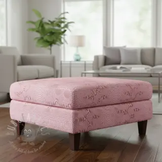 Kunstleer COBRA rose
