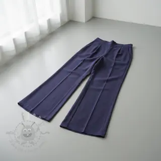 Viscose met linnen WASHED navy