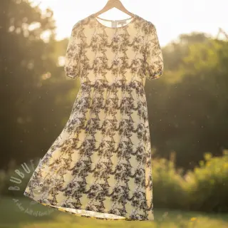 Viscose met linnen Hibiscus digital print