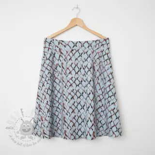 Viscose met linnen Ivy Diamonds design En digital print