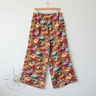 Viscose met linnen Marigold design C digital print