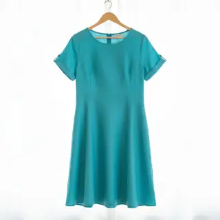 Viskóza s ľanom PREMIUM ocean blue