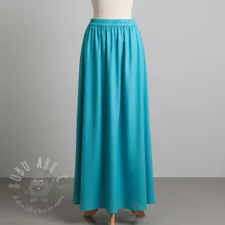 Viscose met linnen PREMIUM ocean blue