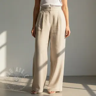 Viscose met linnen PREMIUM sand