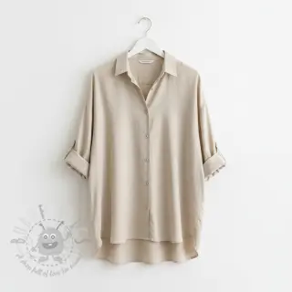 Viscose met linnen PREMIUM sand