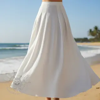 Viscose met linnen PREMIUM white