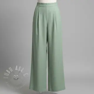 Viscose met linnen PREMIUM old green