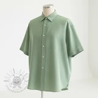 Viscose met linnen PREMIUM old green