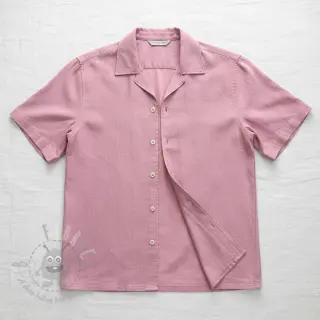 Viscose met linnen PREMIUM old pink