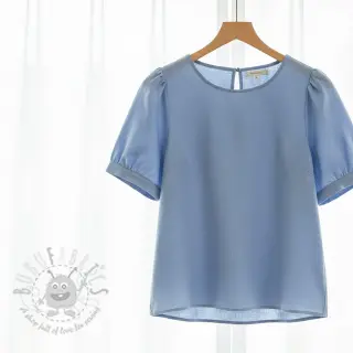 Viscose met linnen PREMIUM old blue