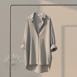 Viscose met linnen PREMIUM light grey