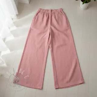 Viscose met linnen PREMIUM coral