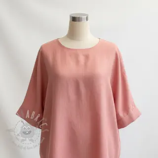 Viscose met linnen PREMIUM coral