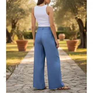 Viskóza s ľanom PREMIUM jeans