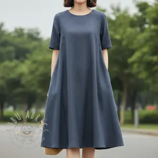Viscose met linnen PREMIUM dark grey