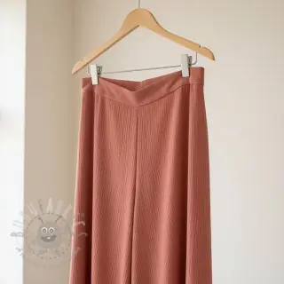 Viscose met linnen CRINCLE clay