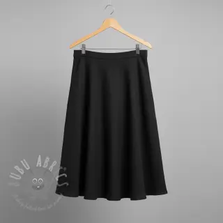 Viscose met linnen CRINCLE black