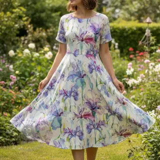 Viscose RADIANCE Flower Tara digital print