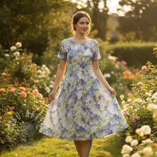 Viscose RADIANCE Flower Ciri digital print