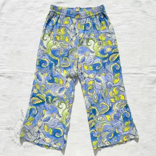Viscose RADIANCE Abstract paisley blue digital print