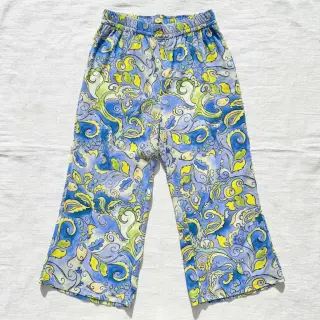 Viskóza RADIANCE Abstract paisley blue digital print
