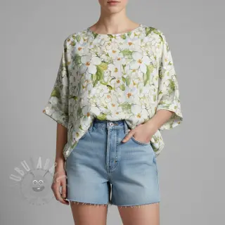 Viscose RADIANCE Francesca flowers digital print