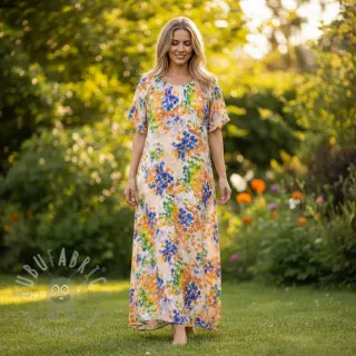 Viscose RADIANCE Danaan yellow digital print