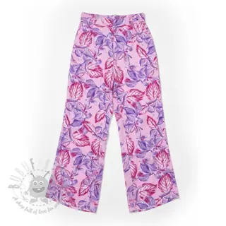 Viscose RADIANCE Anabella leaves pink digital print