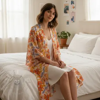 Viscose RADIANCE Old flowers digital print