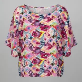 Viskóza RAYON POPLIN Colorful Patterns design D digital print