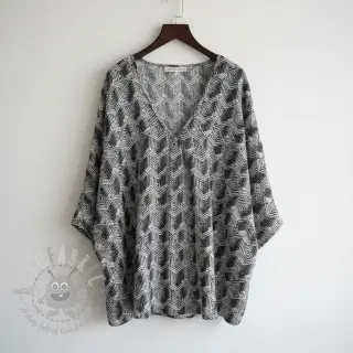 Tricot VISCOSE Structure grey digital print